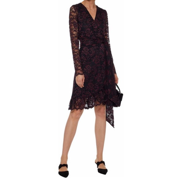 Ganni Lace Wrap Dress - Picture 5 of 10